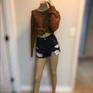 Signature8 distressed shorts